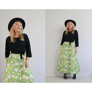 1960's Quilted Hostess Dress // Women's Size Small to Medium // Party Dress